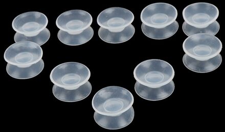 10Pcs Dubbelzijdig Zuignap-Sucker Pads Voor Glas Zuignap Pvc Plastic Kleine Zuignap Zonder trace Plastic