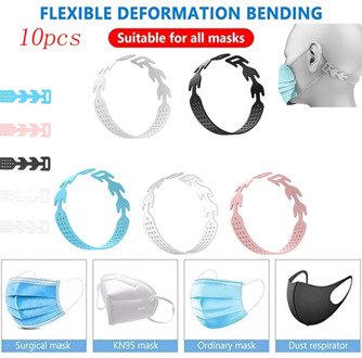 10PCS Earache Prevention Fixer Anti-slip Ear Hooks Extension Buckle Adjustable Face Mask Extended Fixed Comfortable DIY