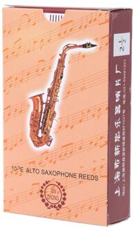 10Pcs Eb Altsaxofoon Riet Bamboe Sterkte 2.5 Sax Houtblazers Instrument Onderdelen K1AC