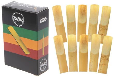 10Pcs Eb Saxofoonrieten Sterkte 2 2.5 3 Sax Houtblazers Instrument Onderdelen Rxbb 7HH401187-20