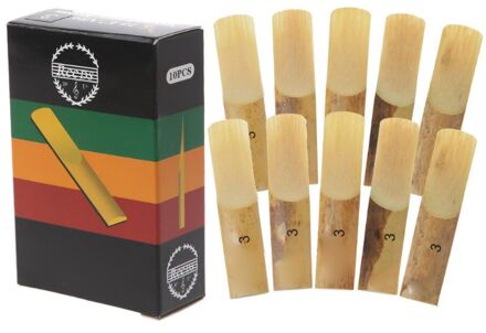 10Pcs Eb Saxofoonrieten Sterkte 2 2.5 3 Sax Houtblazers Instrument Onderdelen Rxbb 7HH401187-30