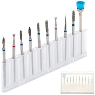 10Pcs Elektrische Nail Sander Pedicure Manicure Kit Manicure Gereedschap Praktische Nail Slijpen Hoofd Voor Dode Huid Remover Hoofd