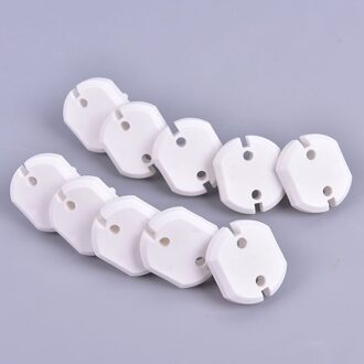 10Pcs Eu Stopcontact Stopcontact Baby Kids Kind Veiligheid Guard Bescherming Anti Elektrische Shock Stekkers Protector Cover