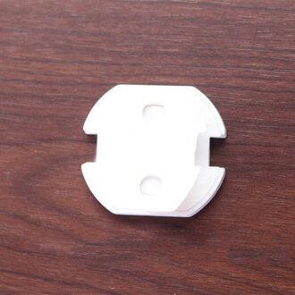 10Pcs Eu Stopcontact Stopcontact Baby Kids Kind Veiligheid Guard Bescherming Anti Elektrische Shock Stekkers Protector Draaien Cover 10stk wit