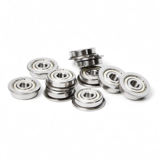 10pcs F623ZZ 3*10*4mm pulley bearing guide wheel flange bushing ball F624ZZ F625ZZ F686ZZ F688ZZ F696ZZ F608ZZ F6000ZZ 3dprinter