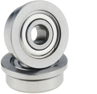 10pcs F623ZZ 3*10*4mm pulley bearing guide wheel flange bushing ball F624ZZ F625ZZ F686ZZ F688ZZ F696ZZ F608ZZ F6000ZZ 3dprinter