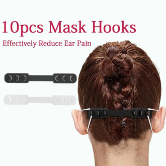 10pcs Fashion Face Mask Ear Hook For Women Ear Pain Avoiding Masks Holder For Face 95 Universal Mask Lanyard Tools Mask Extender