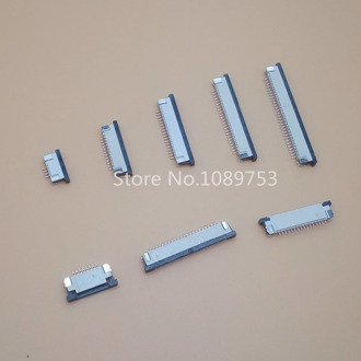10pcs FFC / FPC connector 1.0mm 4 Pin 6 8 9 10 12 14 16 18 20 22 24 26 30P Bottom Contact Right angle SMD / SMT ZIF