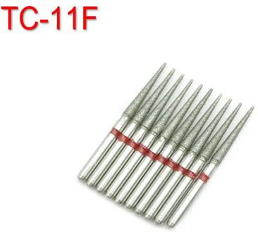10pcs FG Dental Diamond Burs Drill Dia-burs for High Speed Handpiece Fine 1.6mm Dentist Tools TC-11F