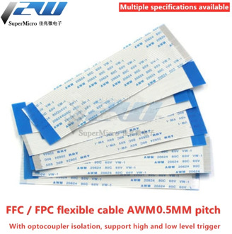 10PCS Flat flexible cable FFC FPC LCD cable AWM 20624 80C 60V VW-1 FFC-0.5MM