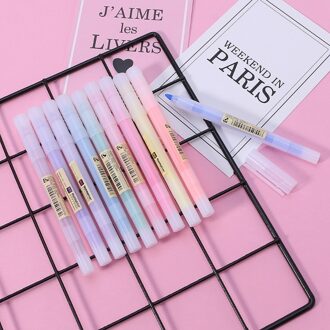 10Pcs Fluorescerende Pen Milde Liner Markeerstiften Kleur Marker Pen Schoolbenodigdheden