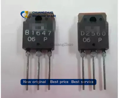 10PCS free shipping B1647 D2560 2SB1647 2SD2560 (5PCS* B1647+5PCS* D2560 ) amplifier pair tube Used