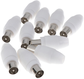 10PCS Free Welding RF Television Male Plug 9.5 TV RF Terminal Antenna Connector