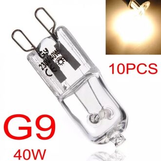 10Pcs G9 40W Halogeen Lampen Capsule Lampen Warm Wit Clear Lampen 3000K 400 Lumen 360 Graden voor Indoor Home Slaapkamer