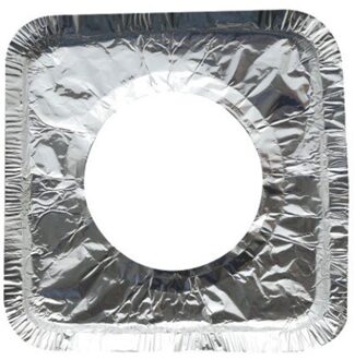 10Pcs Gasfornuis Fornuis Protectors Cover Clean Mat Pad Folie Papier Olie Proof Kookplaat Protector Keuken Accessoires plein 10 stk