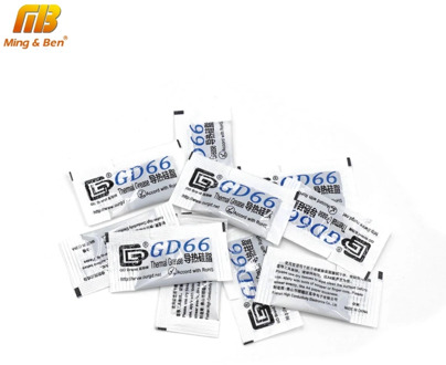 10PCS GD66 Thermal Conductive Grease Paste Silicone Plaster For LED Chip Heatsink Compound Grams High Performance Gray For DIY