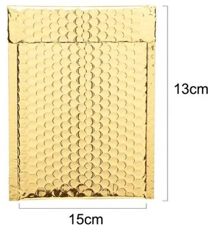10Pcs Gold Poly Bubble Mailer Enveloppen Tassen Zelf Seal Padded Zware Waterdichte Afdichting Verpakking Enveloppen 15cmX13cm