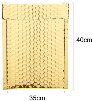10Pcs Gold Poly Bubble Mailer Enveloppen Tassen Zelf Seal Padded Zware Waterdichte Afdichting Verpakking Enveloppen 35cmX40cm