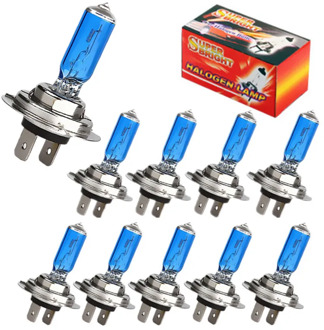 10pcs Halogen Bulbs Super Bright H1 H3 H7 H4 H11 HB3 HB4 HB5 9004 9005 9006 9007 White Fog Light 12V 100W Car Head Lamp