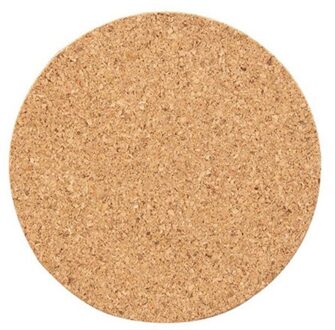 10Pcs Handige Ronde Vorm Vlakte Natuurlijke Kurk Onderzetters Wijn Drinken Koffie Thee Cup Matten Tafel Pad Voor Home Office keuken #50G 1stk