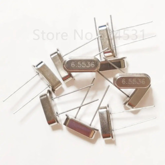10pcs HC-49S In-Line Passive Quartz Crystal Crystal 6.5536MHZ Resonator