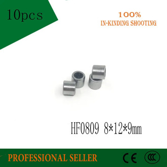 10pcs HF0809 HF081209 8*12*9mm six single drawn cup needle roller bearing one way clutch for 8mm shaft