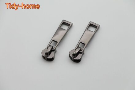 10Pcs Hight Grade Dikker Geen 5 Hars Rits Sliders Rits Trekkers Rits Hoofd Reparatie Rits Slider Voor Jas reparatie Kit GunBlack