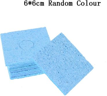10Pcs Hoge Temperatuur Lassen Spons Soldeerbout Spons Elektrische Lassen Cleaning Pads Spons 6x6cm