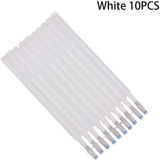 10Pcs Hoge Temperatuur Verdwijning Pen Stof Markers Potlood Heat Wrap Vervagen Out Marker Pennen Diy Handleiding Naaien Accessoires wit-10stk