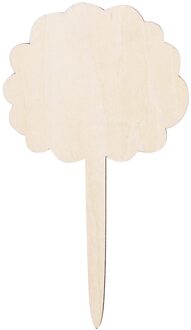 10Pcs Houten Teken Creatieve Tuinieren Plant Label Kan Schrijven Insert Grond Bloemen Tool Kas Kraag Bloemen Tool Teken Tags