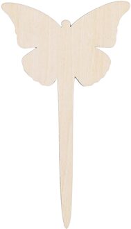 10Pcs Houten Teken Creatieve Tuinieren Plant Label Kan Schrijven Insert Grond Bloemen Tool Kas Kraag Bloemen Tool Teken Tags