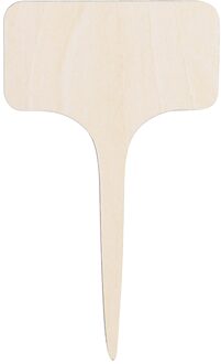 10Pcs Houten Teken Creatieve Tuinieren Plant Label Kan Schrijven Insert Grond Bloemen Tool Kas Kraag Bloemen Tool Teken Tags