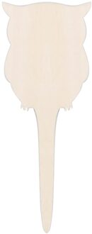 10Pcs Houten Teken Creatieve Tuinieren Plant Label Kan Schrijven Insert Grond Bloemen Tool Kas Kraag Bloemen Tool Teken Tags