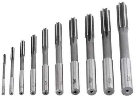 10Pcs Hss H7 Rechte Fluit Ruimer Machine Cutter 3/4/5/6/7/8/9/10/11/12Mm Frees