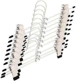 10PCS Huishoudelijke Kleding Jas Rok Jurk Blouse Metalen Hangers Haken Silver Tone