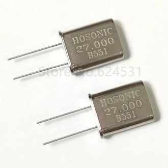 10pcs In-line passive quartz crystal HC-49U 27MHZ 27.000MHZ 27M crystal resonator