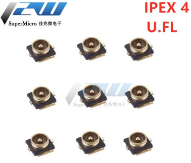 10PCS IPX4/IPEX4 Generation 4 Patch Antenna Base IPEX/U.FL SMT RF Coaxial WiFi Connector Generation 4 antenna board end