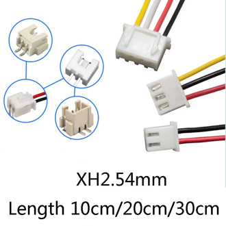 10pcs JST XH 2.54 2/3/4/5/6 Pin Pitch 2.54mm Connector male Plug Wire Cable 10cm/20cm/30cm Length 26AWG Male Female Plug Socket