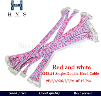 10PCS JST XH2.54 XH 2.54mm Single/Double Head Wire Cable Connector 2P/3/4/5/6/7/8/9/10P12 Pin Pitch Red Blue Male Female Plug