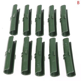 10Pcs Kas Frame Buis Film Clip Klem Tuin Schaduw Netto Accessoires Plastic Film Vaste Fittings 11mm