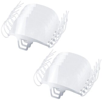 10Pcs Keuken Transparant Mαsk Anti-Olie Splash Beschermende Mαsk Restaurant Hotel Anti-Rook Gezicht Cover Keuken Koken gereedschap 10stk