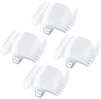 10Pcs Keuken Transparant Mαsk Anti-Olie Splash Beschermende Mαsk Restaurant Hotel Anti-Rook Gezicht Cover Keuken Koken gereedschap 20stk