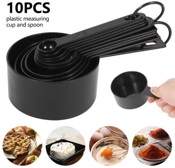 10Pcs Keukengereedschap Maatlepels Set Theelepel Koffie Suiker Scoop Cake Bakken Maatbekers Keuken Koken Bakken Tools