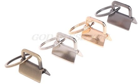 10Pcs Key Fob Hardware 25mm keychain Split Ring For Wrist Wristlets Cotton Tail Clip Drop Shipping