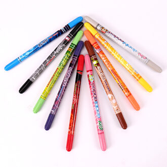 10PCS Kinderen Kan Worden Wassen Kleurpotloden Mode Dubbele Hoofd Kunstenaar Tekening Pen Kid Aquarel Pen School Schilderen Briefpapier