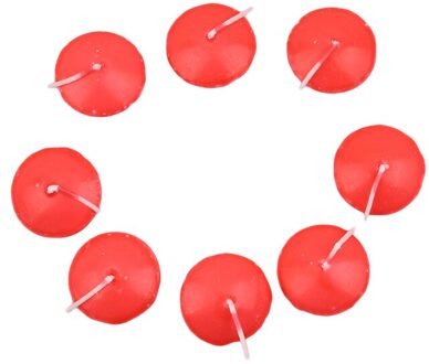 10Pcs Kleine Ongeparfumeerde Drijvende Kaarsen Voor Wedding Party Event Home Decor Kaarsen Jaar Kerst Decoratie rood