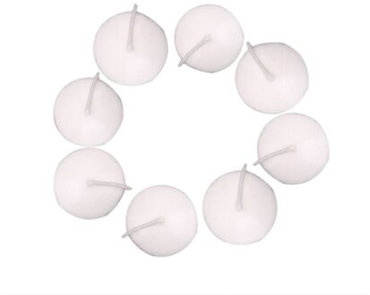 10Pcs Kleine Ongeparfumeerde Drijvende Kaarsen Voor Wedding Party Event Home Decor Kaarsen Jaar Kerst Decoratie wit