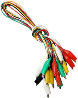 10Pcs Kleur Alligator Clip Elektrische Diy Kleine Batterij Netsnoer Schede Elektrische Klem Dubbele Hoofd Test Clamp.28mm35mm45mm 50Cm 35mm 10stk