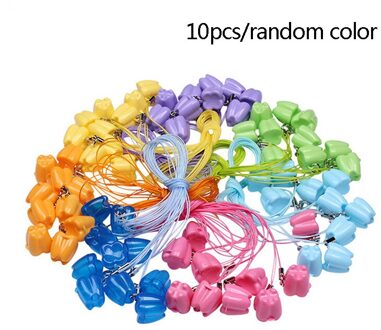 10Pcs Kleurrijke Baby Kids Tand Opbergdoos Organizer Melk Tanden Aandenken Houder