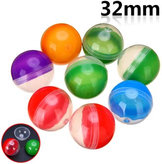 10pcs Kleurrijke Plastic Automaat Lege Ronde Speelgoed Capsules Mix Kleur 1.2 "32mm Diameter Voor Event party